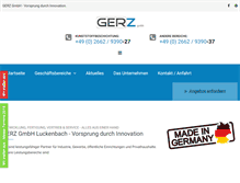 Tablet Screenshot of gerz-gmbh.de